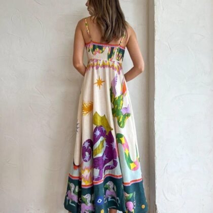 Robe Femme Été Trapèze -vue dos