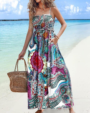 Robe-longue-dete-imprime-floral-et-dos-nu-bleu