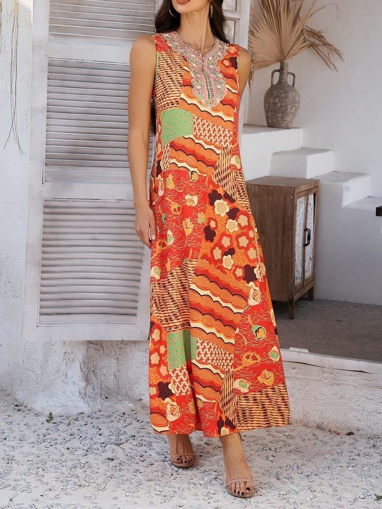 O1CN013Tp1ni1wubBCIFupo_3267756368-0-cib.jpg femme portant une Robe Mi-Longue Été Femme-3