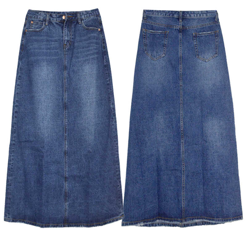 Jupes Longues Femme en Jeans Élégante