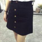 Jupe Courte Femme Taille Haute : 100 % Élégance et Confort au Top en Denim Tendance