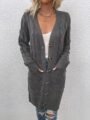 Cardigan Femme 3-en-1 Élégant et Confortable – Veste Longue à Boutonnage Simple pour un Style Chic 8 Cardigan Femme 3-en-1-gris
