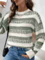 Pull Rayé 3 Couleurs Éclatante – Confort Absolu et Style Tendance 4 Pull Rayé 3 Couleur Éclatante – Confort Absolu-2